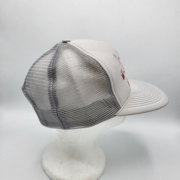 "I'm Only This ManY!" Funny Mesh Grey 50's Birthday Gift Vintage Made In USA Hat - Picture 2 of 7